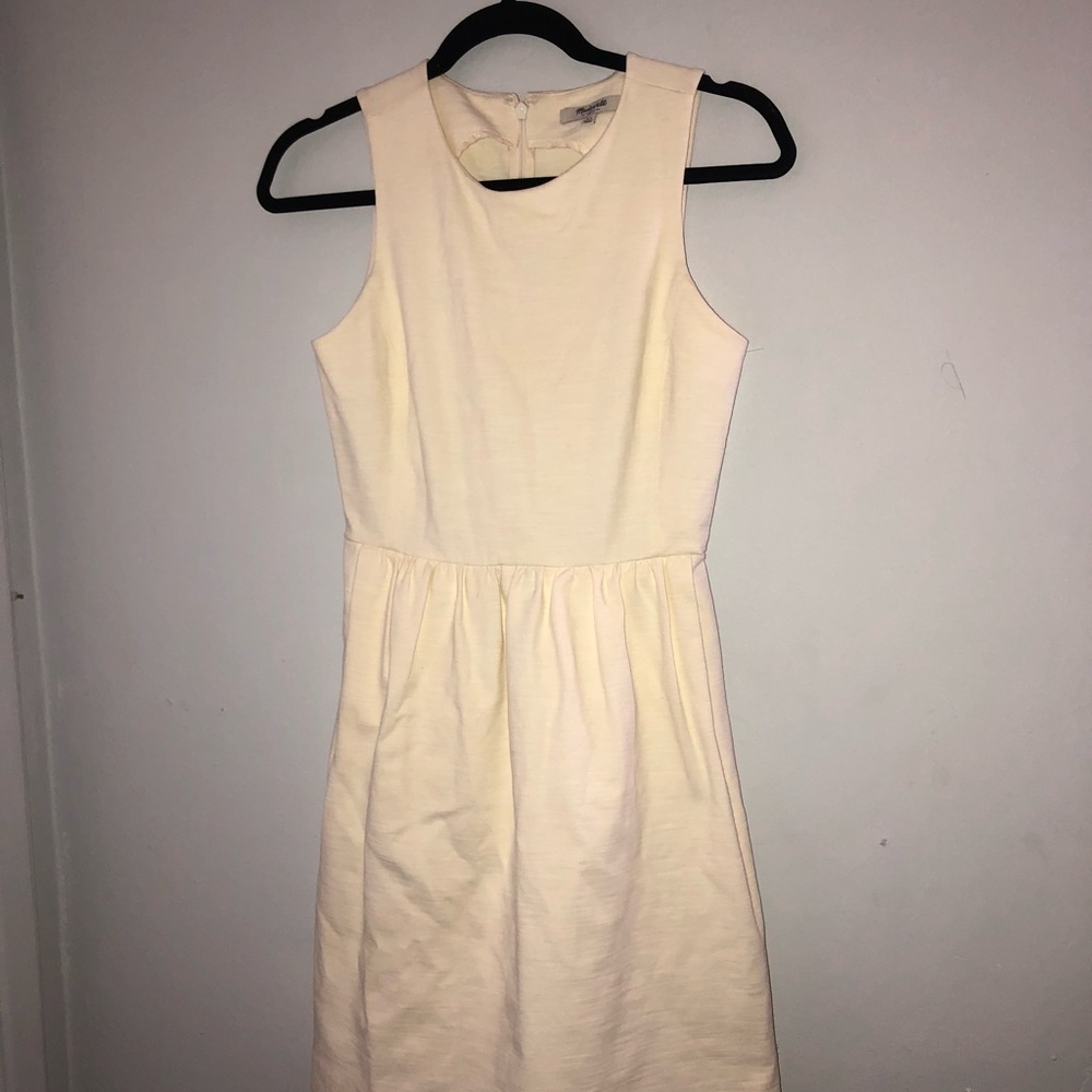 Madewell Off White Sleeveless Dress XS
